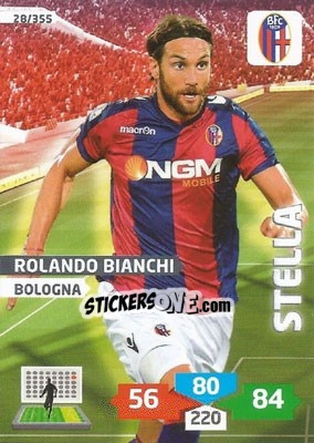 Sticker Rolando Bianchi - Calciatori 2013-2014. Adrenalyn XL n. 28 - Panini