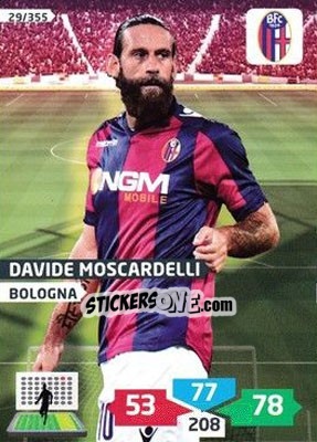 Sticker Davide Moscardelli - Calciatori 2013-2014. Adrenalyn XL n. 29 - Panini