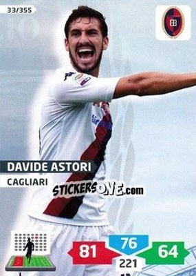 Sticker Davide Astori - Calciatori 2013-2014. Adrenalyn XL - Panini