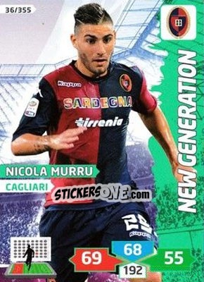 Sticker Nicola Murru - Calciatori 2013-2014. Adrenalyn XL n. 36 - Panini