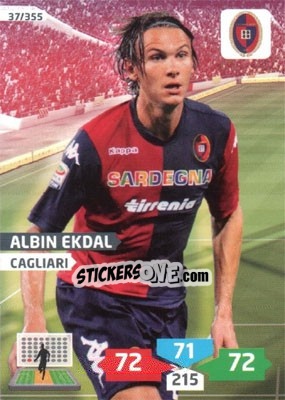 Sticker Albin Ekdal - Calciatori 2013-2014. Adrenalyn XL n. 37 - Panini