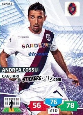 Cromo Andrea Cossu - Calciatori 2013-2014. Adrenalyn XL n. 40 - Panini