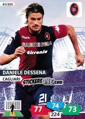 Sticker Daniele Dessena - Calciatori 2013-2014. Adrenalyn XL n. 41 - Panini