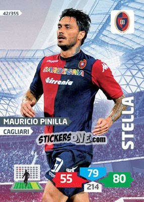 Cromo Mauricio Pinilla - Calciatori 2013-2014. Adrenalyn XL n. 42 - Panini