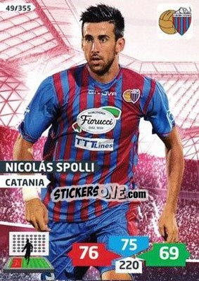 Sticker Nicolás Spolli - Calciatori 2013-2014. Adrenalyn XL n. 49 - Panini