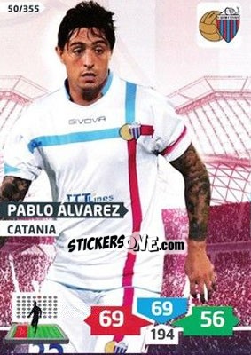 Sticker Pablo Àlvarez - Calciatori 2013-2014. Adrenalyn XL n. 50 - Panini