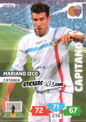 Sticker Mariano Izco - Calciatori 2013-2014. Adrenalyn XL n. 54 - Panini