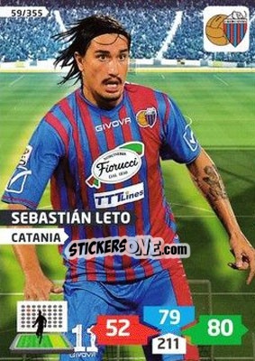 Cromo Sebastián Leto - Calciatori 2013-2014. Adrenalyn XL - Panini