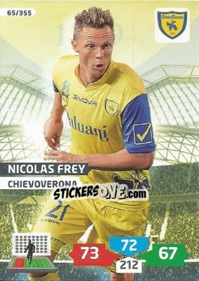 Sticker Nicolas Frey - Calciatori 2013-2014. Adrenalyn XL n. 65 - Panini