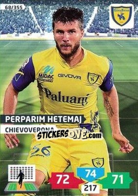 Sticker Perparim Hetemaj - Calciatori 2013-2014. Adrenalyn XL n. 68 - Panini