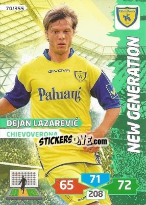 Cromo Dejan Lazarevic - Calciatori 2013-2014. Adrenalyn XL n. 70 - Panini