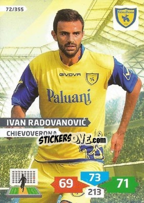 Sticker Ivan Radovanovic - Calciatori 2013-2014. Adrenalyn XL n. 72 - Panini