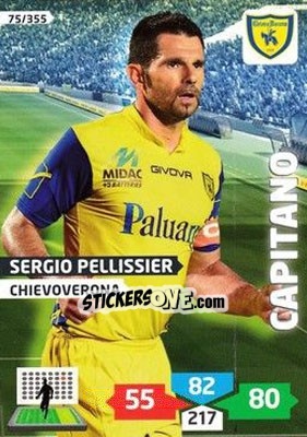 Sticker Sergio Pellissier - Calciatori 2013-2014. Adrenalyn XL n. 75 - Panini