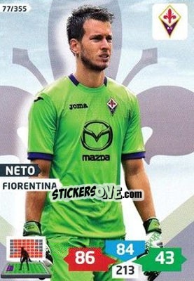 Sticker Neto - Calciatori 2013-2014. Adrenalyn XL n. 77 - Panini