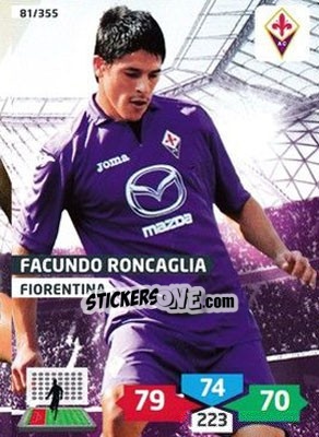 Sticker Facundo Roncaglia - Calciatori 2013-2014. Adrenalyn XL n. 81 - Panini
