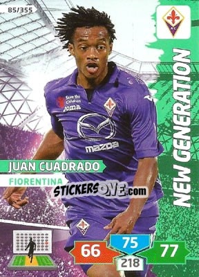 Sticker Juan Cuadrado - Calciatori 2013-2014. Adrenalyn XL n. 85 - Panini
