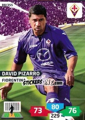 Sticker David Pizarro - Calciatori 2013-2014. Adrenalyn XL n. 88 - Panini