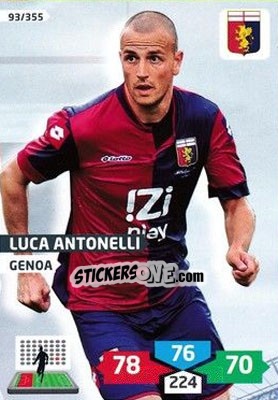 Sticker Luca Antonelli - Calciatori 2013-2014. Adrenalyn XL n. 93 - Panini