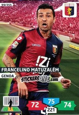 Figurina Francelino Matuzalém - Calciatori 2013-2014. Adrenalyn XL - Panini