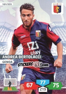 Sticker Andrea Bertolacci - Calciatori 2013-2014. Adrenalyn XL n. 101 - Panini