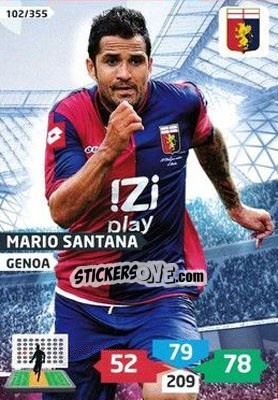 Sticker Mario Santana - Calciatori 2013-2014. Adrenalyn XL n. 102 - Panini
