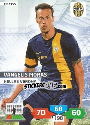 Sticker Vangelis Moras - Calciatori 2013-2014. Adrenalyn XL n. 111 - Panini