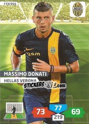 Sticker Massimo Donati - Calciatori 2013-2014. Adrenalyn XL n. 113 - Panini