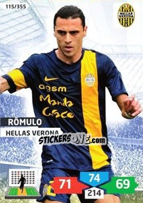 Sticker Rômulo - Calciatori 2013-2014. Adrenalyn XL n. 115 - Panini