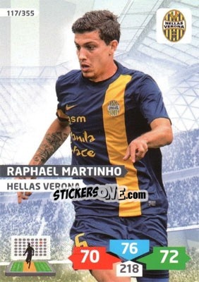Sticker Raphael Martinho - Calciatori 2013-2014. Adrenalyn XL n. 117 - Panini