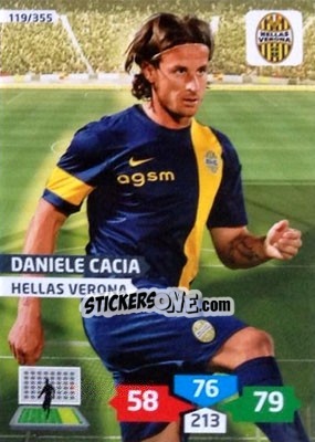 Sticker Daniele Cacia - Calciatori 2013-2014. Adrenalyn XL n. 119 - Panini