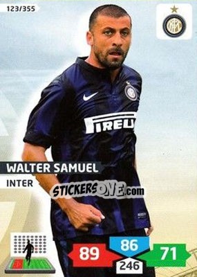 Cromo Walter Samuel - Calciatori 2013-2014. Adrenalyn XL - Panini