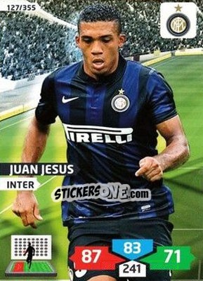 Sticker Juan Jesus - Calciatori 2013-2014. Adrenalyn XL n. 127 - Panini