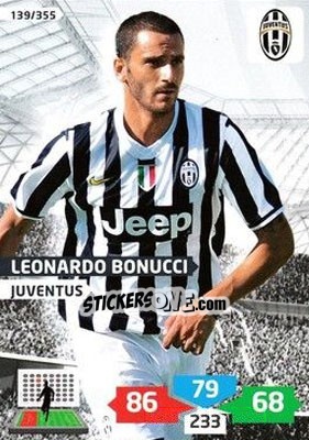 Sticker Leonardo Bonucci - Calciatori 2013-2014. Adrenalyn XL n. 139 - Panini