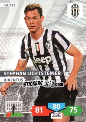 Sticker Stephan Lichtsteiner - Calciatori 2013-2014. Adrenalyn XL n. 141 - Panini