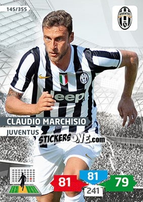 Sticker Claudio Marchisio - Calciatori 2013-2014. Adrenalyn XL n. 145 - Panini