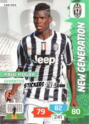 Sticker Paul Pogba - Calciatori 2013-2014. Adrenalyn XL n. 146 - Panini