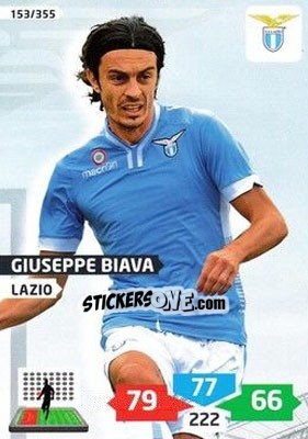 Sticker Giuseppe Biava - Calciatori 2013-2014. Adrenalyn XL n. 153 - Panini