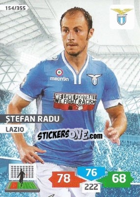 Sticker Stefan Radu - Calciatori 2013-2014. Adrenalyn XL n. 154 - Panini