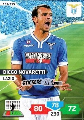 Sticker Diego Novaretti - Calciatori 2013-2014. Adrenalyn XL n. 157 - Panini