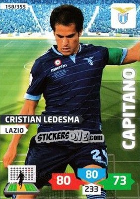 Cromo Cristian Ledesma - Calciatori 2013-2014. Adrenalyn XL n. 158 - Panini
