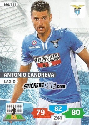 Sticker Antonio Candreva - Calciatori 2013-2014. Adrenalyn XL n. 160 - Panini