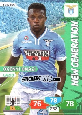 Sticker Ogenyi Onazi - Calciatori 2013-2014. Adrenalyn XL n. 163 - Panini