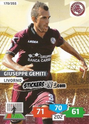 Sticker Giuseppe Gemiti - Calciatori 2013-2014. Adrenalyn XL n. 170 - Panini