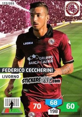 Sticker Federico Ceccherini - Calciatori 2013-2014. Adrenalyn XL n. 172 - Panini