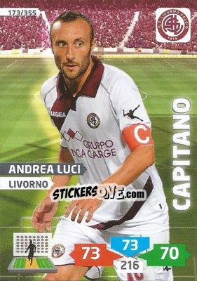 Sticker Andrea Luci - Calciatori 2013-2014. Adrenalyn XL n. 173 - Panini