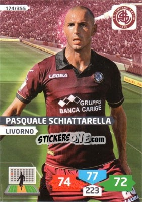 Sticker Pasquale Schiattarella - Calciatori 2013-2014. Adrenalyn XL n. 174 - Panini