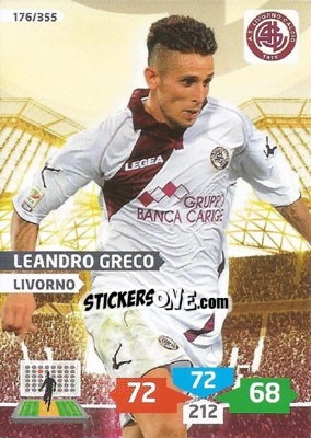 Sticker Leandro Greco - Calciatori 2013-2014. Adrenalyn XL n. 176 - Panini