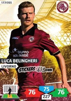 Figurina Luca Belingheri - Calciatori 2013-2014. Adrenalyn XL - Panini