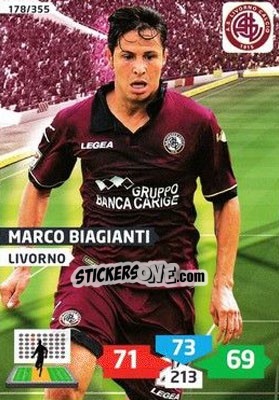 Figurina Marco Biagianti - Calciatori 2013-2014. Adrenalyn XL - Panini