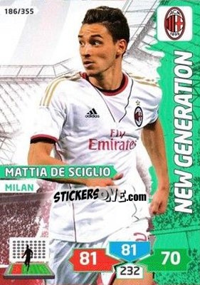 Sticker Mattia De Sciglio - Calciatori 2013-2014. Adrenalyn XL - Panini